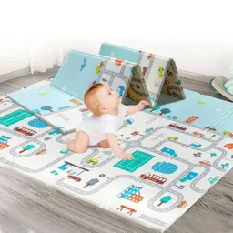 Tapete Alfombra Reversible Plegable Infantil 150cm X 200cm Doble Faz