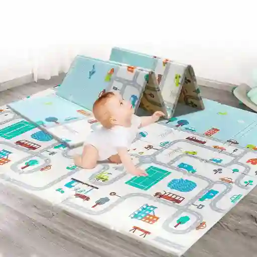 Tapete Alfombra Reversible Plegable Infantil 150cm X 200cm Doble Faz