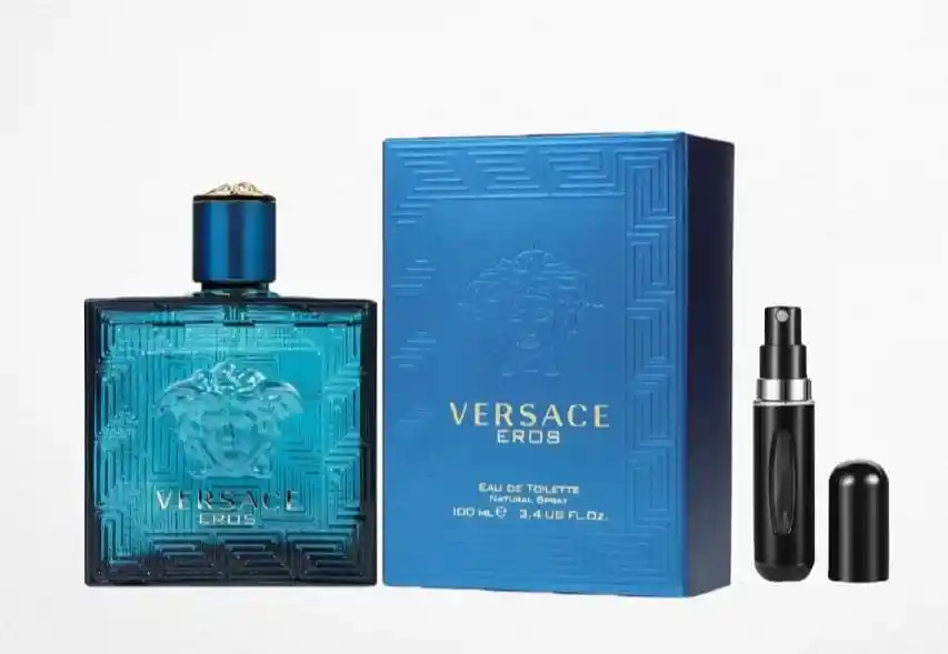 Versace Eros 1.1 + Perfumero | Fragancia Para Caballero Aromática Avainillada Cítrica