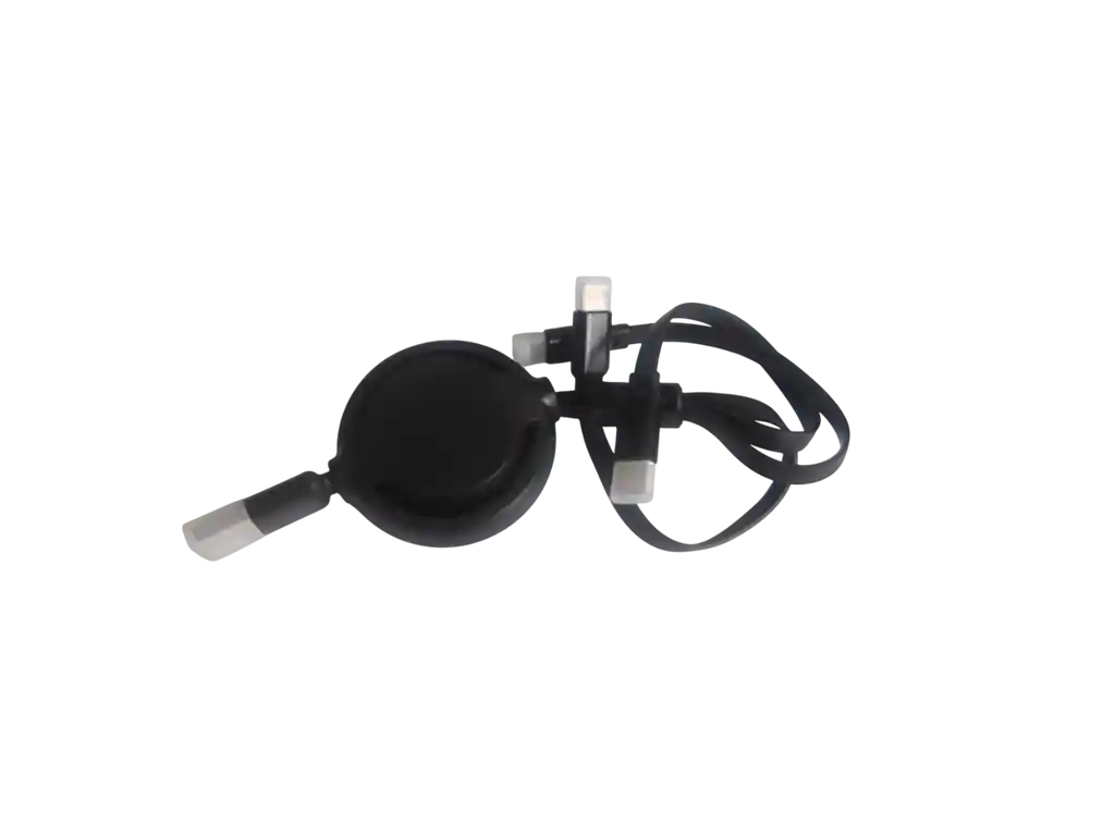 Cable 3 En 1 Telescópico Usb Para Iphone, Tipo C Y Micro Usb (v8)