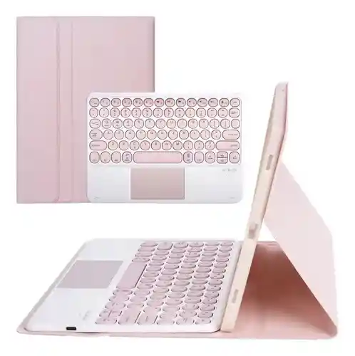 Estuche Con Teclado Y Pad Ipad 10a Generacion Rosa
