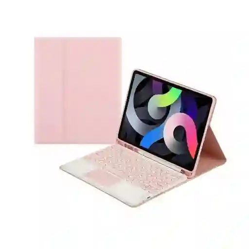 Estuche Con Teclado Y Pad Ipad 10a Generacion Rosa