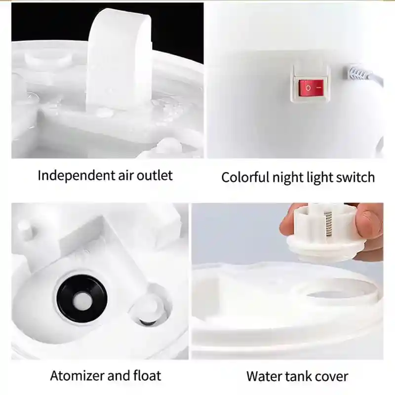 Humidificador Grande, Ultra Silencioso 3l, Apagado Automático, (azul Agua Marina) + 1 Esencia