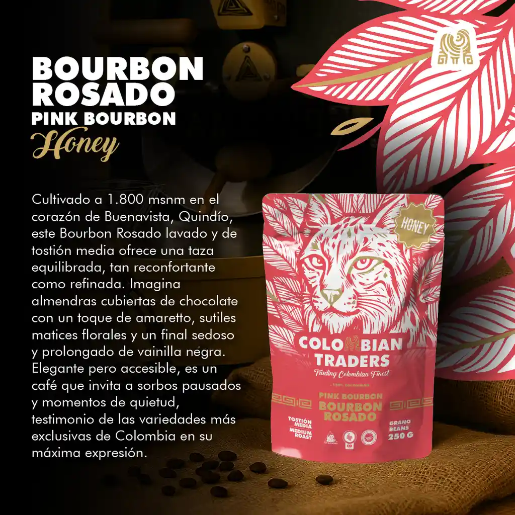 Bourbon Rosado Honey 2,5kg Grano