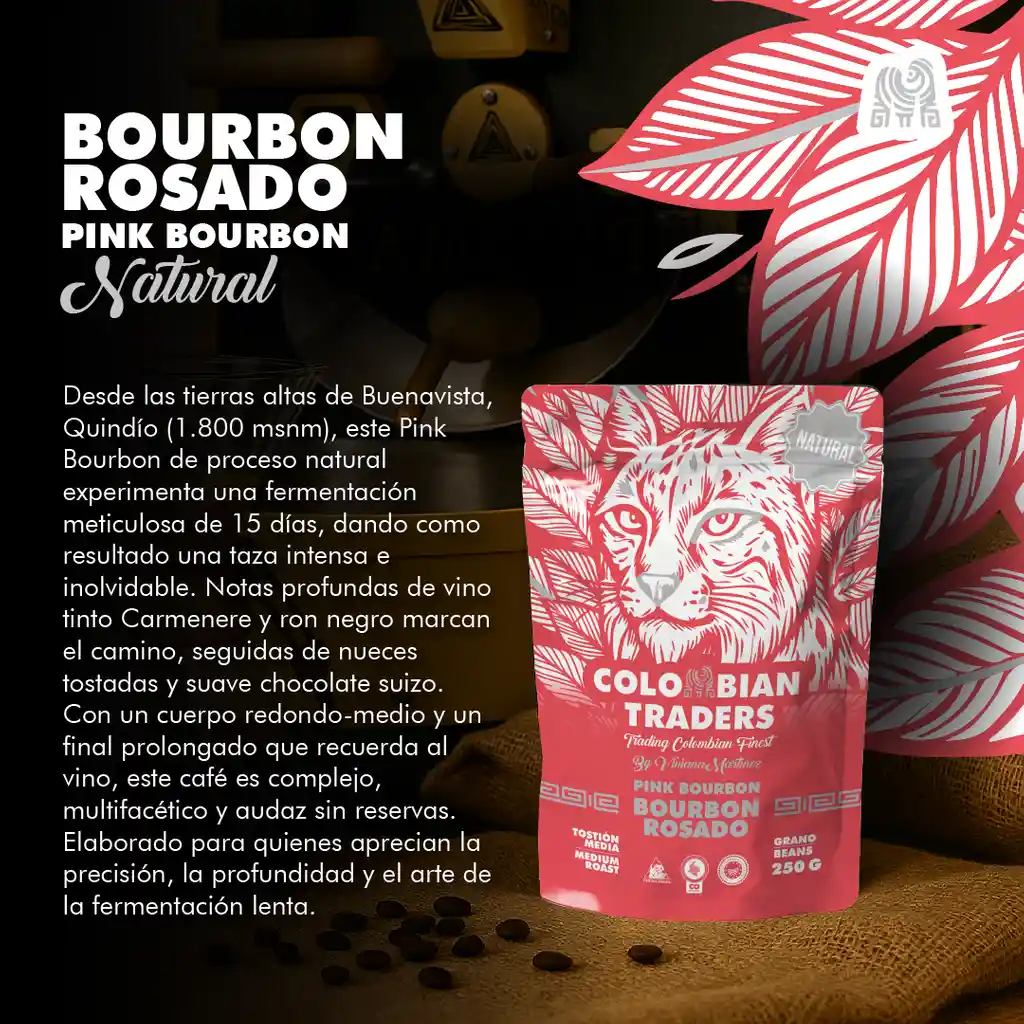Bourbon Rosado Natural 250g Grano