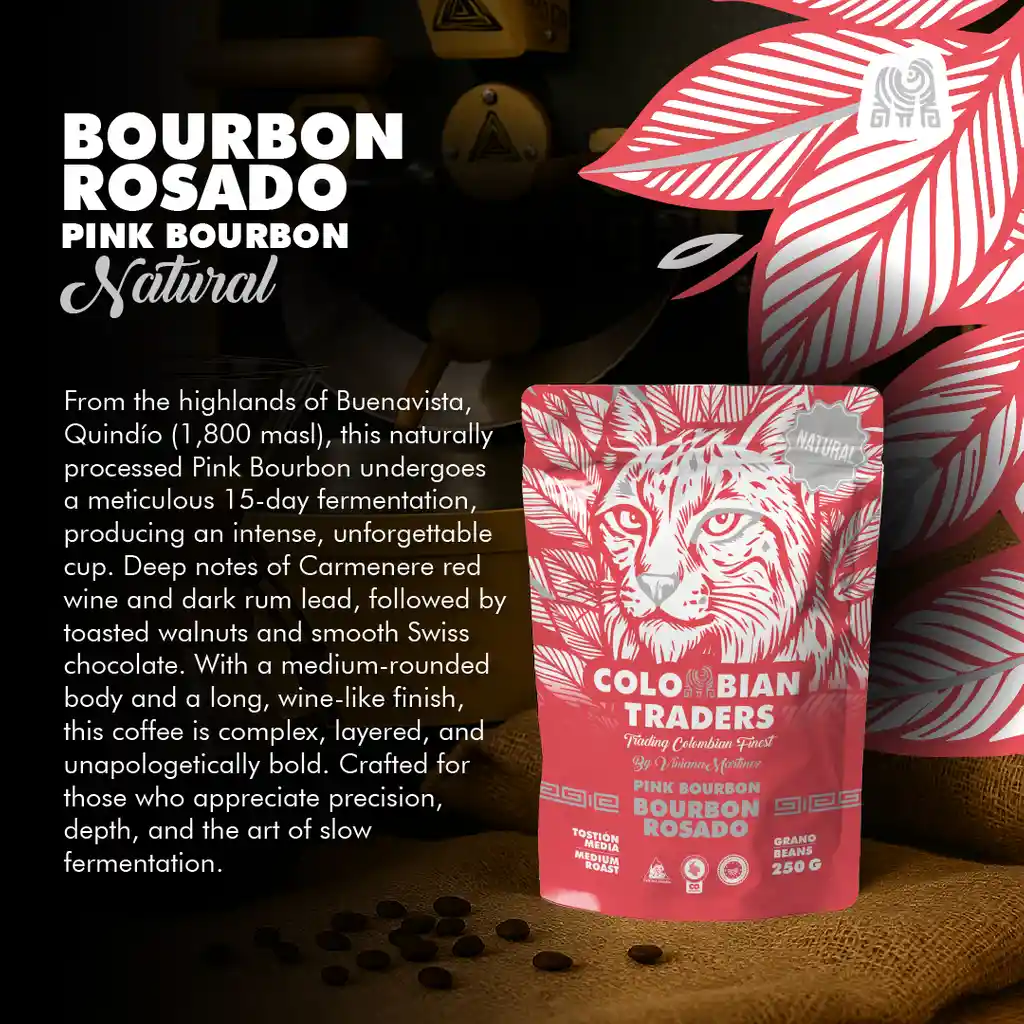 Bourbon Rosado Natural 250g Grano
