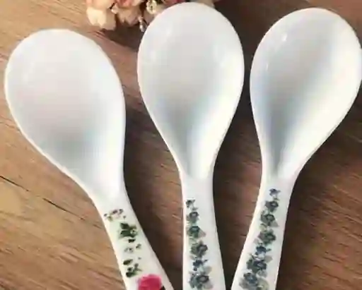 Cucharas De Porcelana Flores De Primavera