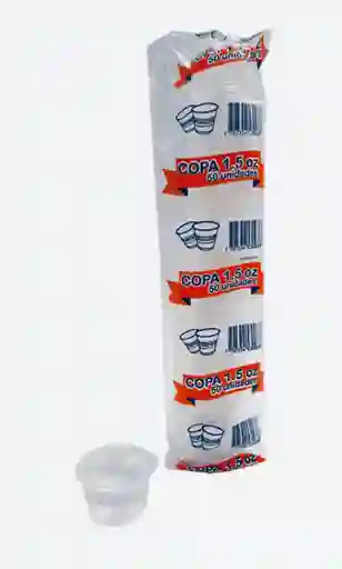 Copa Aguardientera Desechable X 1.5 Oz