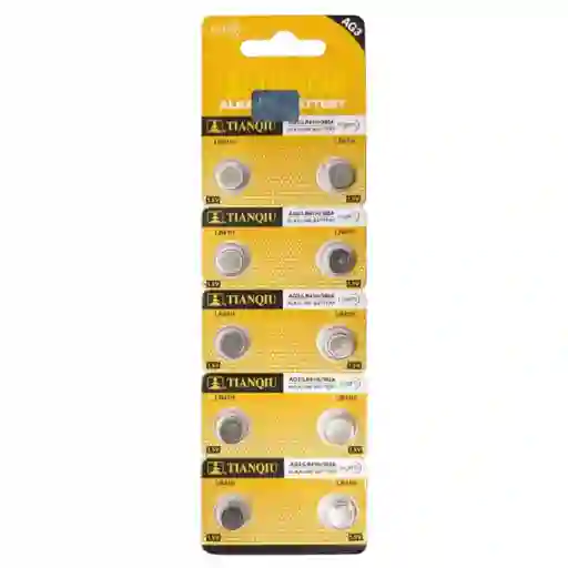 Pila Batería De Botón Ag-3 392 A 1.5v Paquete X 10 Unidades
