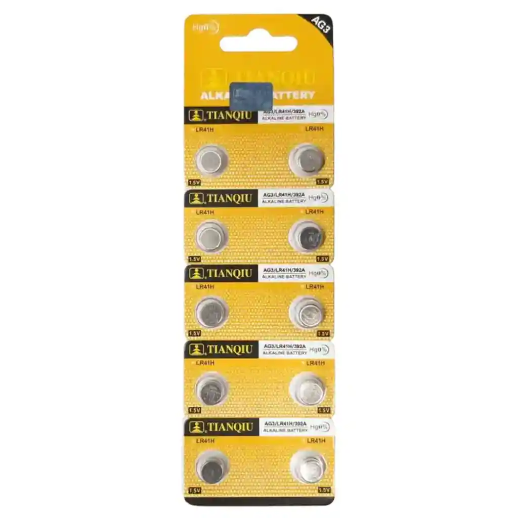 Pila Batería De Botón Ag-3 392 A 1.5v Paquete X 10 Unidades