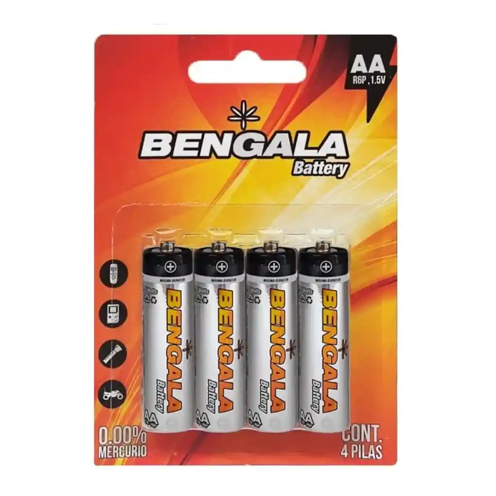 Bateria Pila Carbon Aa X4