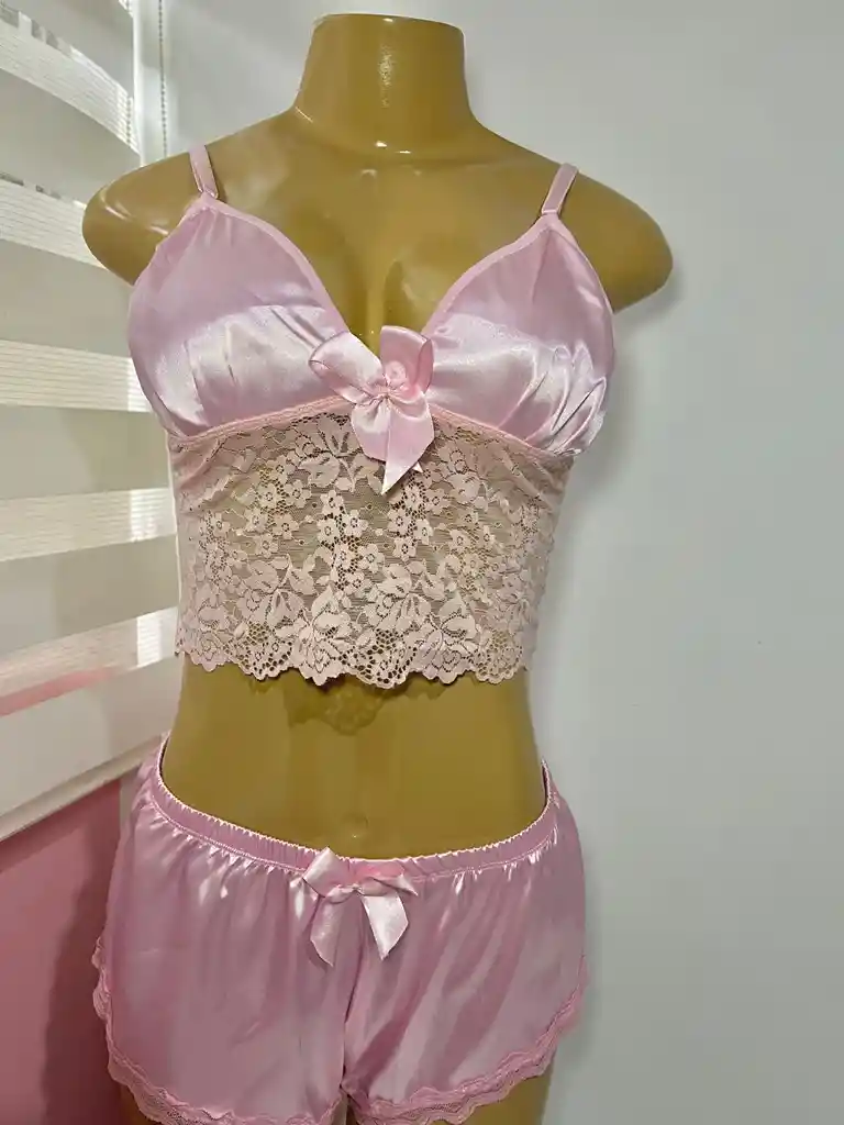 Pijamas Satin Rosa