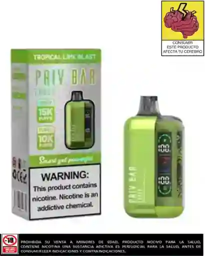 Vapeador Privbar Tropical Lime Blast 15.000