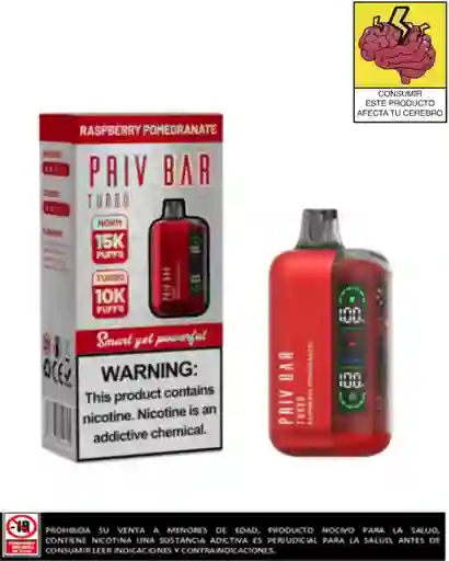 Vapeador Privbar Granadilla De Frambuesa 15.000 Puffs