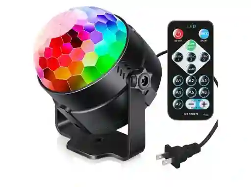 Proyector Bola Disco Luz Ritmica Remoto 7 Modos Luces