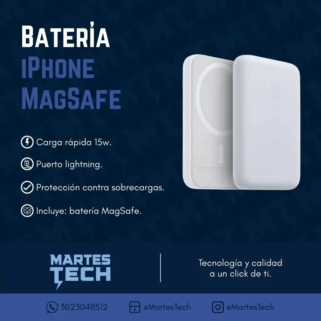 Batería Magsafe Para Iphone Y Android