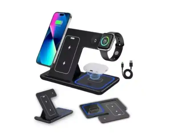 Base De Carga Inalambrica 3 En 1 Para Compatible Iphone