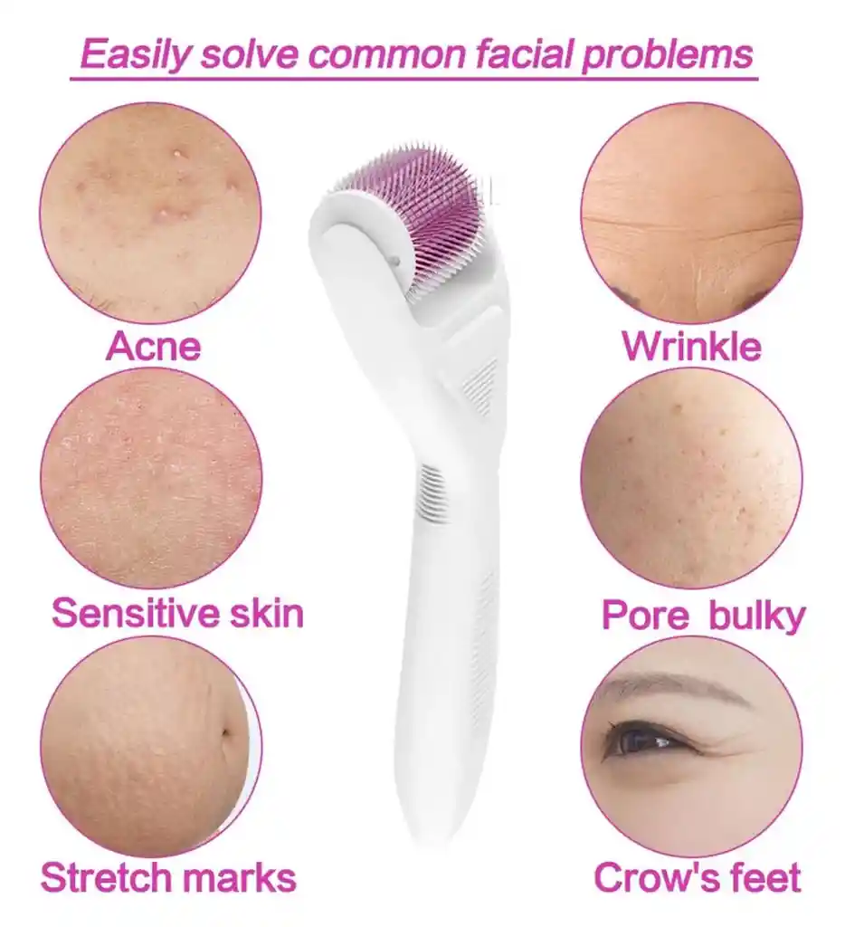 Derma Roller Facial 6 En 1 Con Estuche