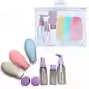 Kit X8 Envases Recargables Viajero Para Champú Jabón Cremas