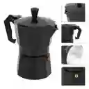 Cafetera 12 Tazas Para Estufa Café Express Clásica Negra