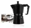 Cafetera 12 Tazas Para Estufa Café Express Clásica Negra