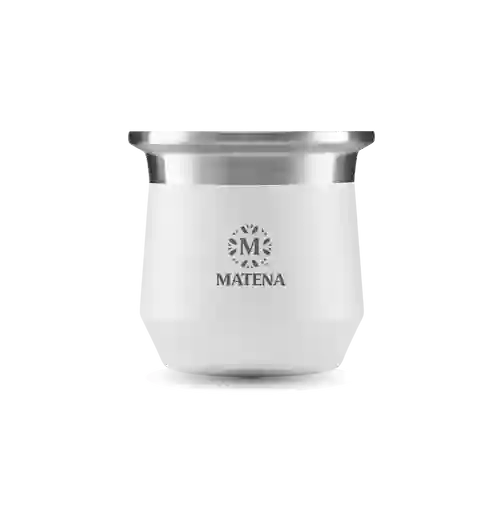 Mate Amazonas Blanco Con Bombilla