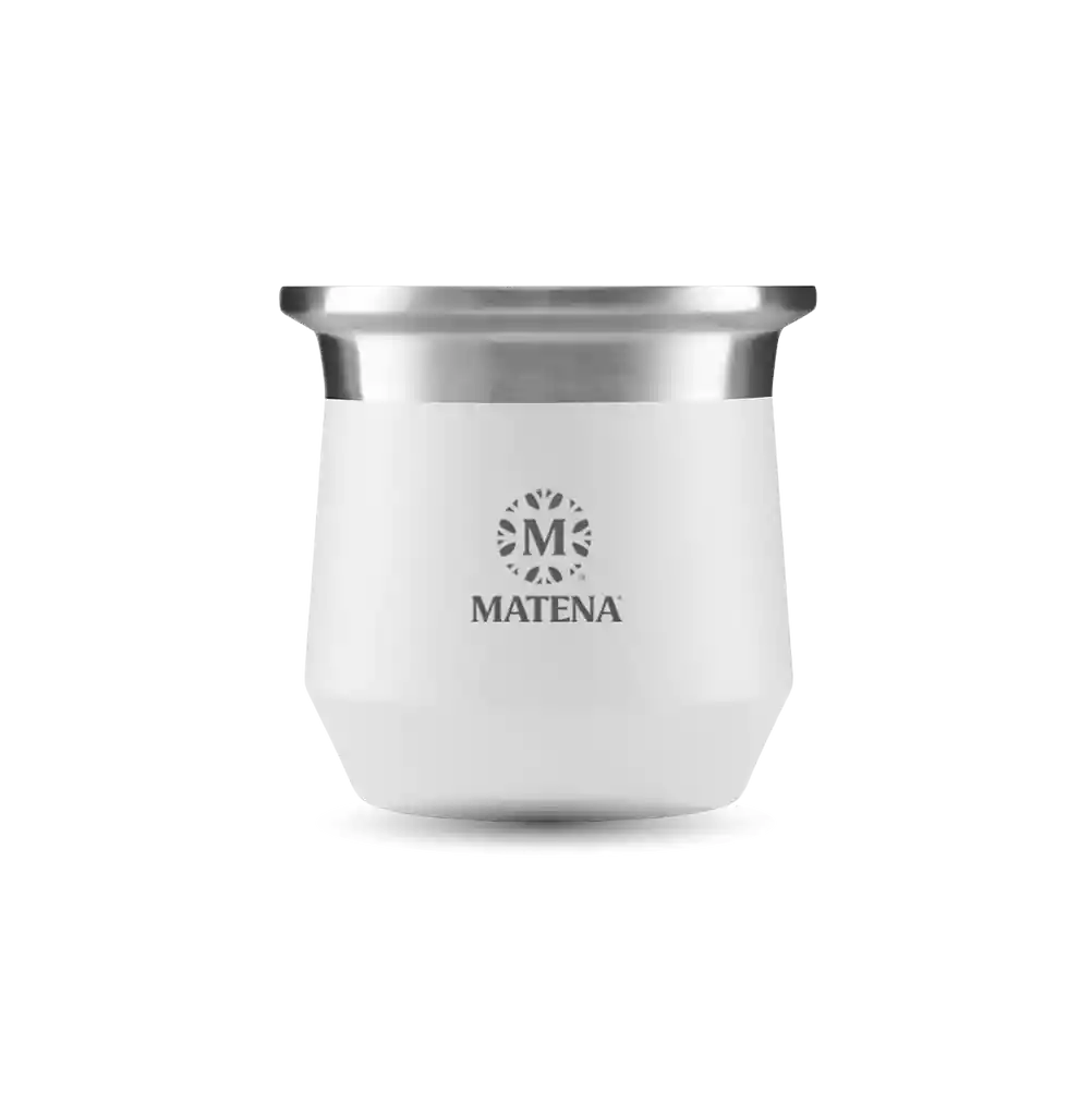 Mate Amazonas Blanco Con Bombilla