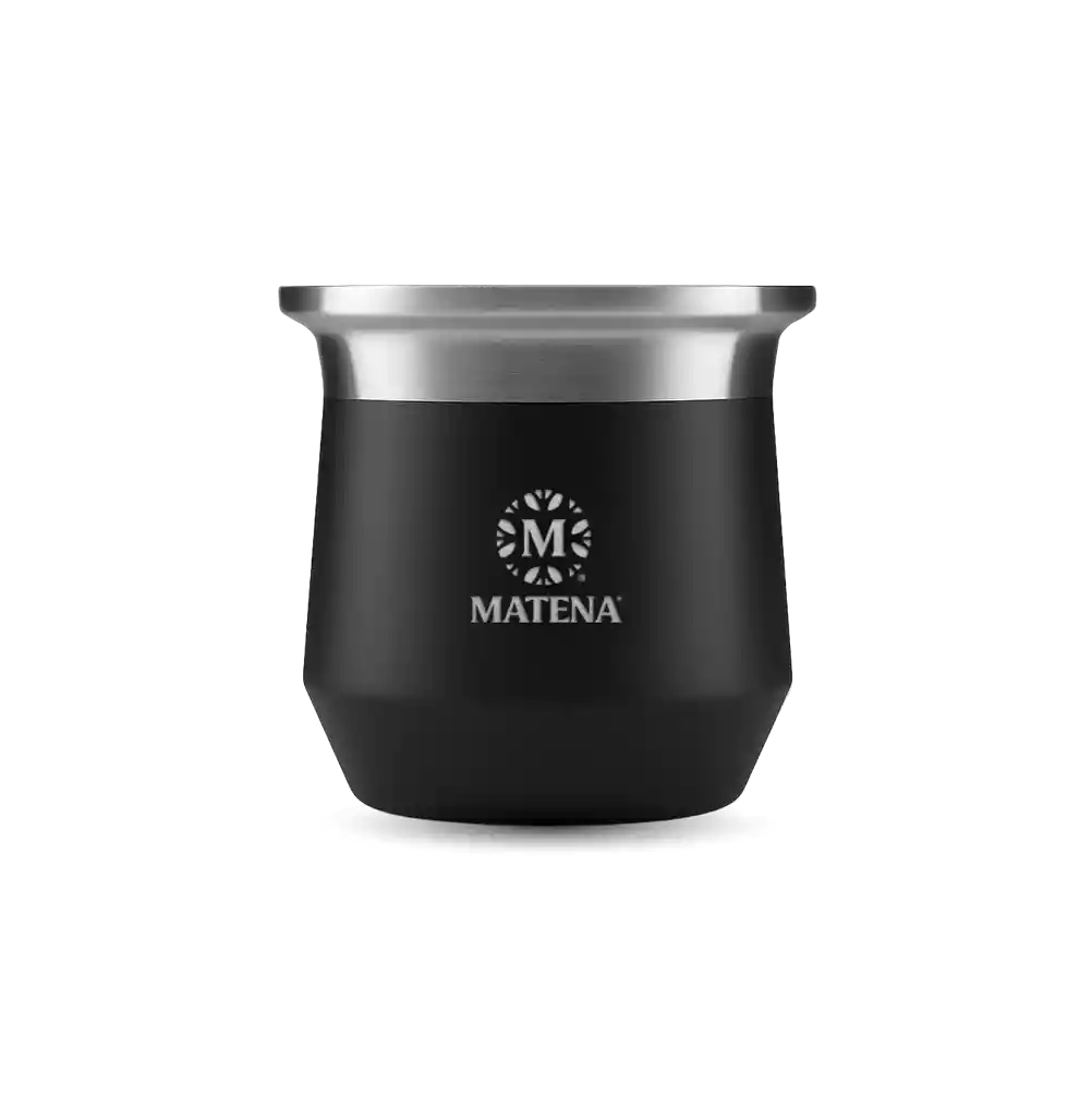 Mate Amazonas Negro Con Bombilla