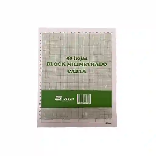 Block Nessan Milimetrado Carta X50 Hj