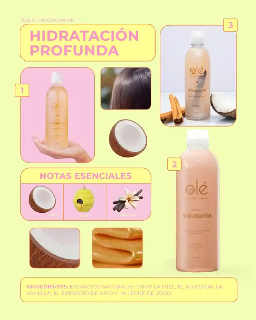 Shampoo Hidratación Olé Capilar