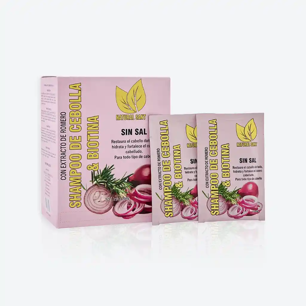 Shampoo De Cebolla, Romero Y Biotina (15ml) -1 Sobre