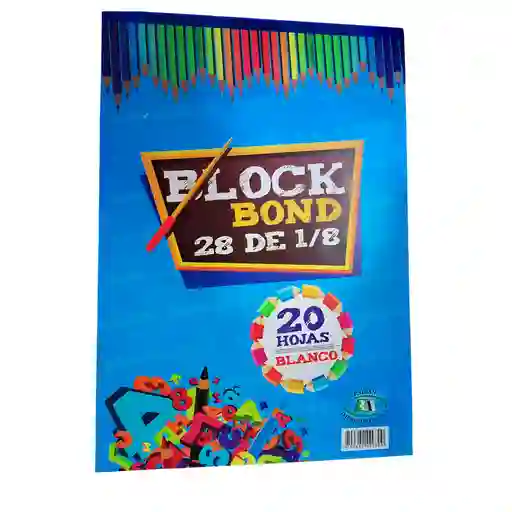 Block Rairan Bond 28 Blanco 1/8
