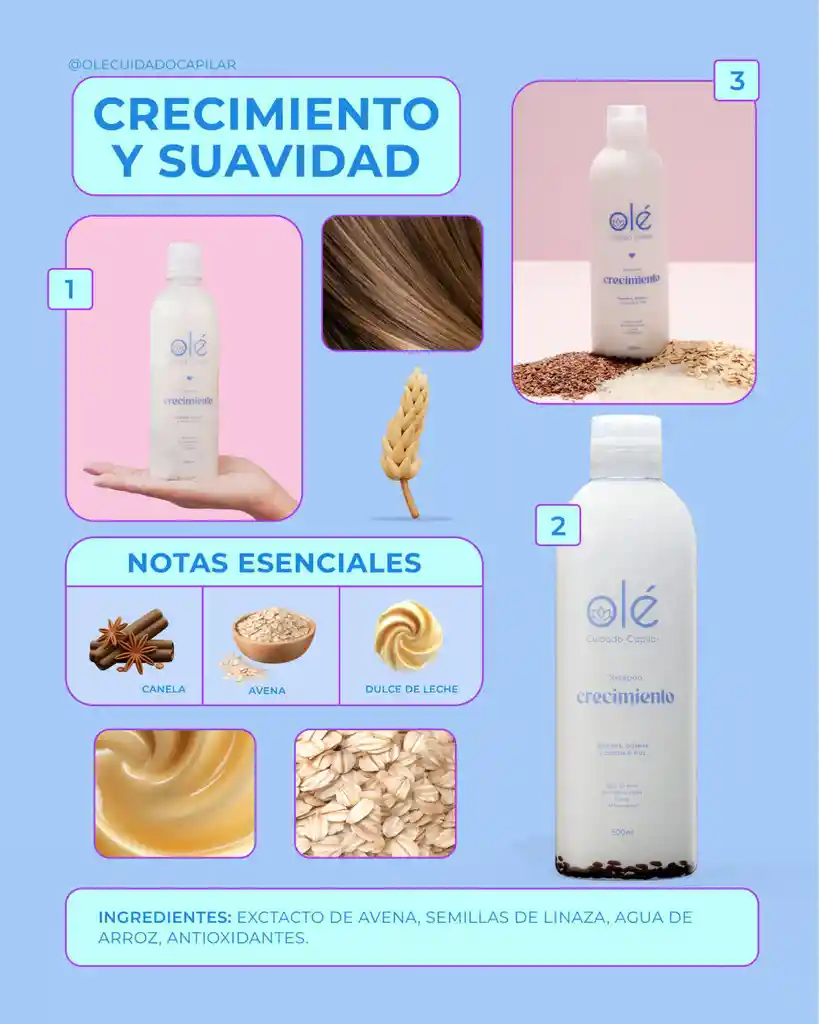 Shampoo Crecimiento Olé Capilar