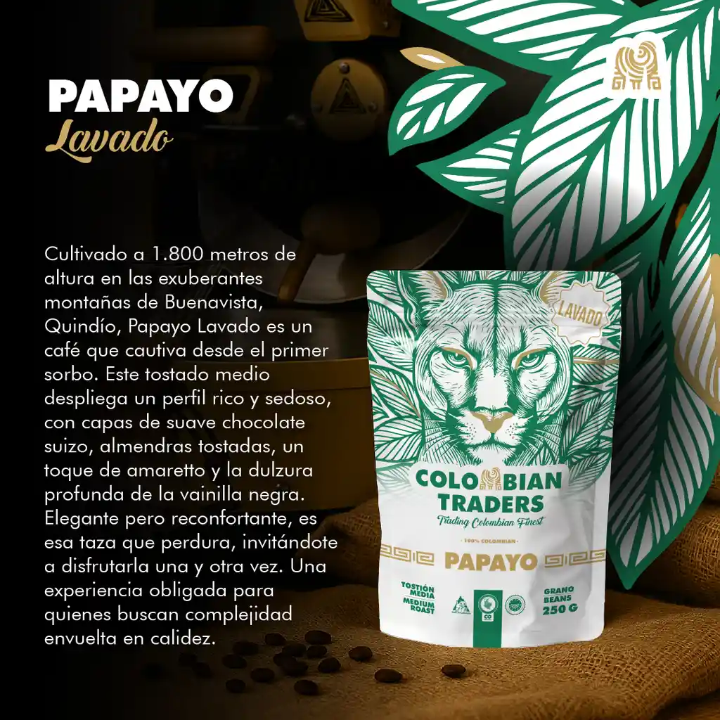Papayo Lavado Grano 250g