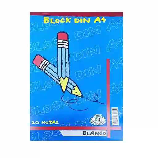 Block Rairan Din Blanco A4