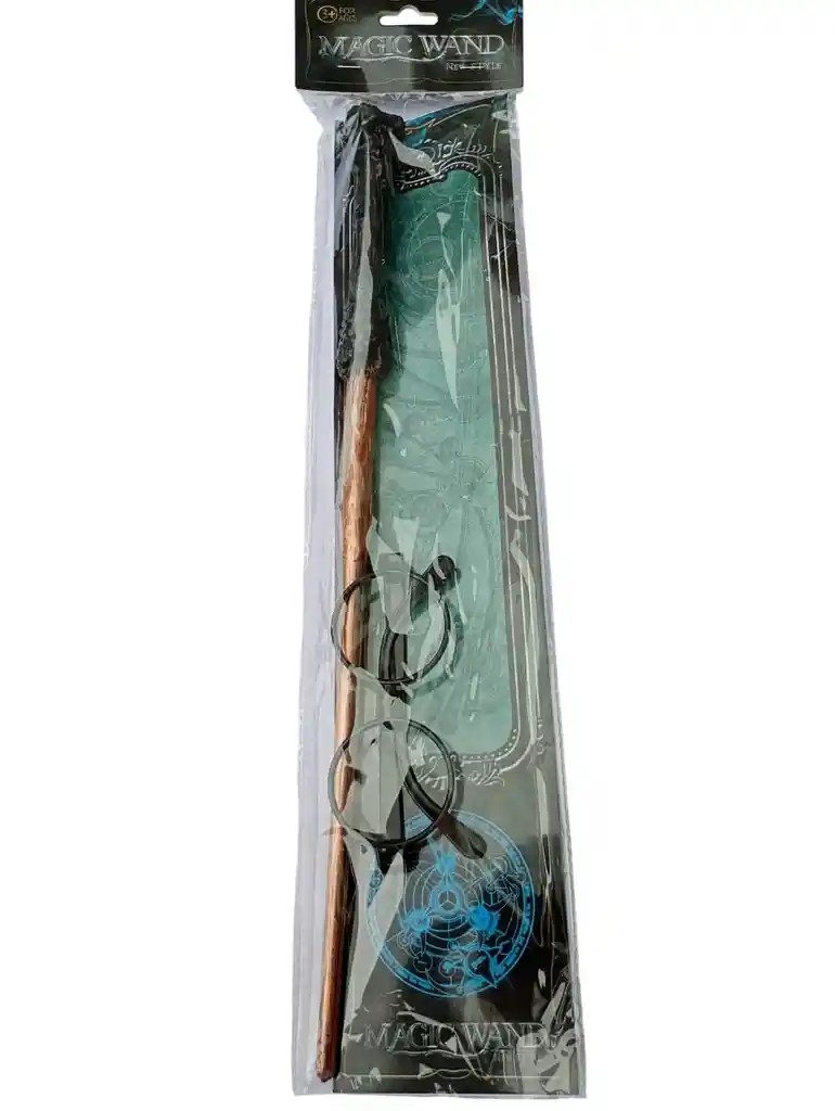 Kit Accesorios Harry Potter Varita, Gafas Fiesta Disfraz Halloween Niño Adulto