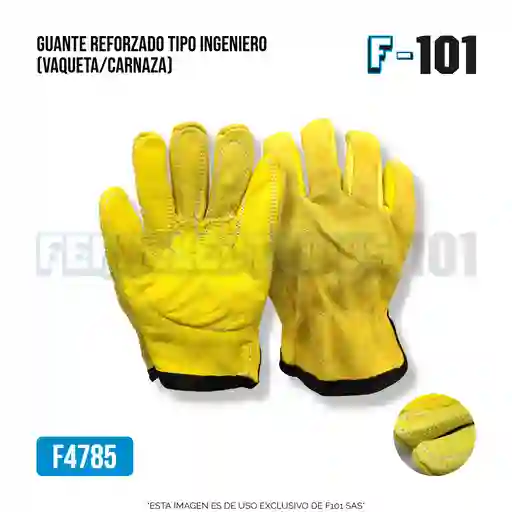 Guante Reforzado Tipo Ingeniero (vaqueta/carnaza)