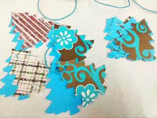 Tags, Etiquetas, Tarjetas X 10 (7 X 5 Cms Aprox) Arbolitos De Navidad