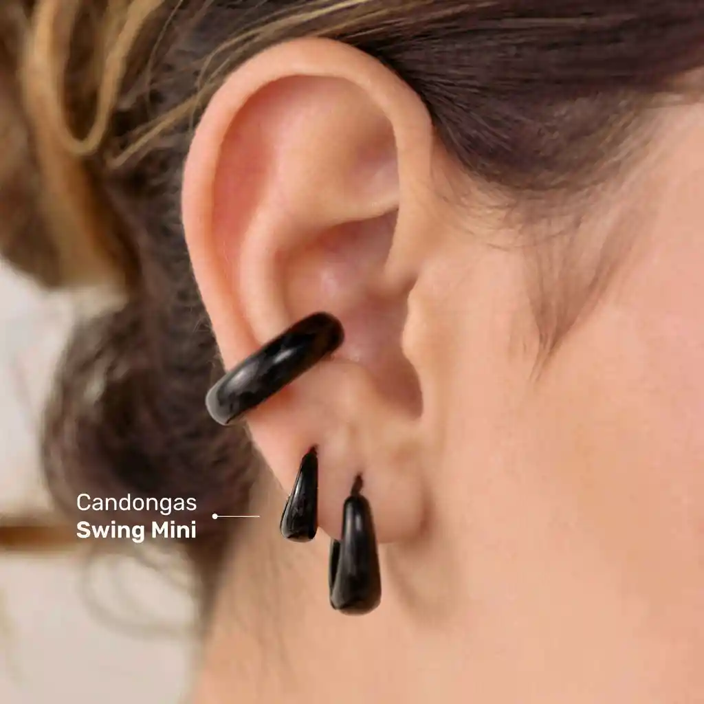 Candongas Swing Mini / Negro