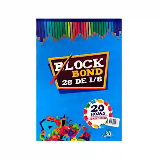 Block Rairan Bond 28 Blanco 1/8