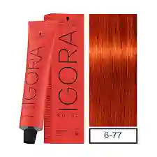 Igora Royal 6-77 Rubio Oscuro Cobrizo Intenso 60 Ml + Oxigenta