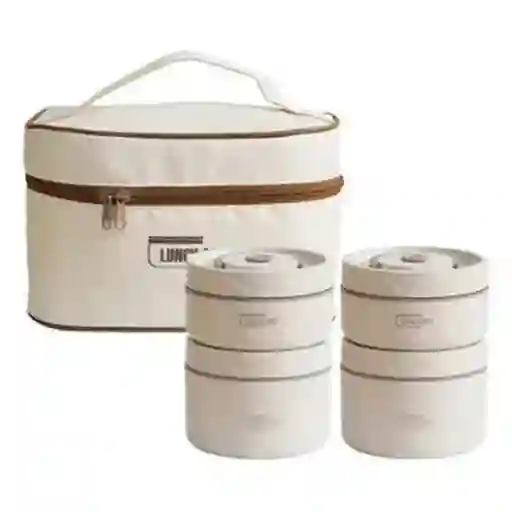 Kit De Fiambreras Portacomidas Térmico (4 Piezas)