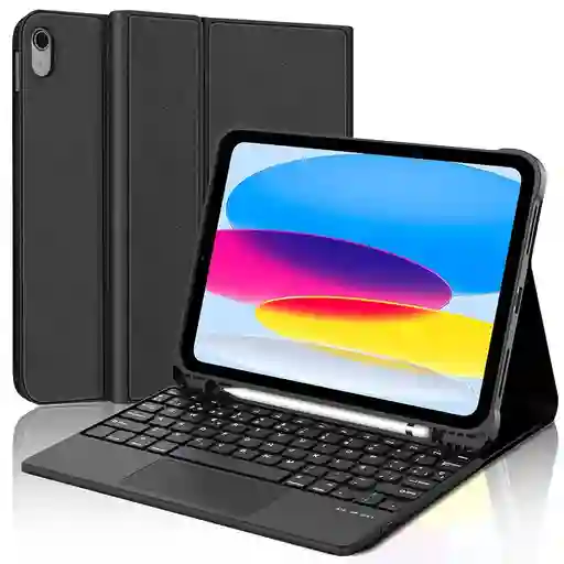 Estuche Con Teclado Ipad 7/8/9 Generación 10.2" Negro