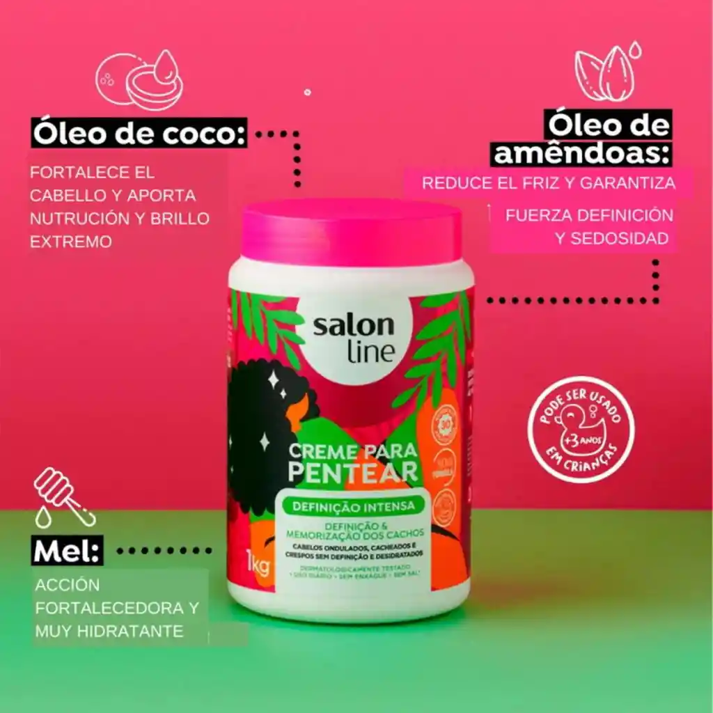 Salon Line Crema Para Peinar Definición Intensa 1 Kg