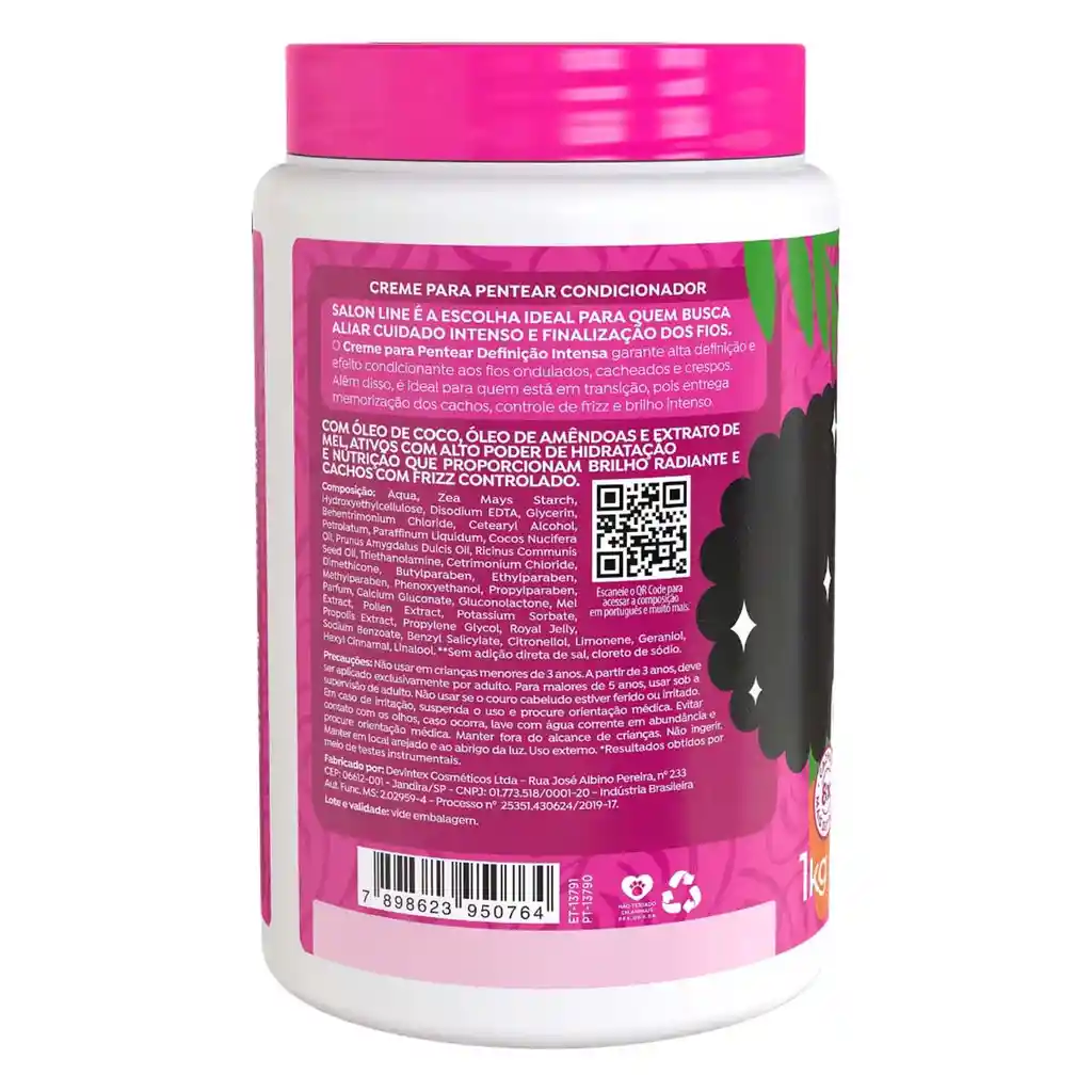 Salon Line Crema Para Peinar Definición Intensa 1 Kg