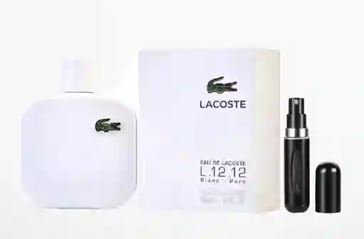 Lacoste Blanc 12.12 1.1 + Perfumero | Fragancia Para Caballero Aromática Amaderada Cítrica