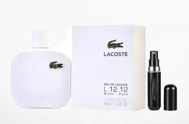Lacoste Blanc 12.12 1.1 + Perfumero | Fragancia Para Caballero Aromática Amaderada Cítrica