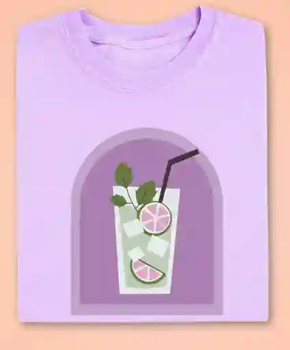 Camiseta Drink Lila