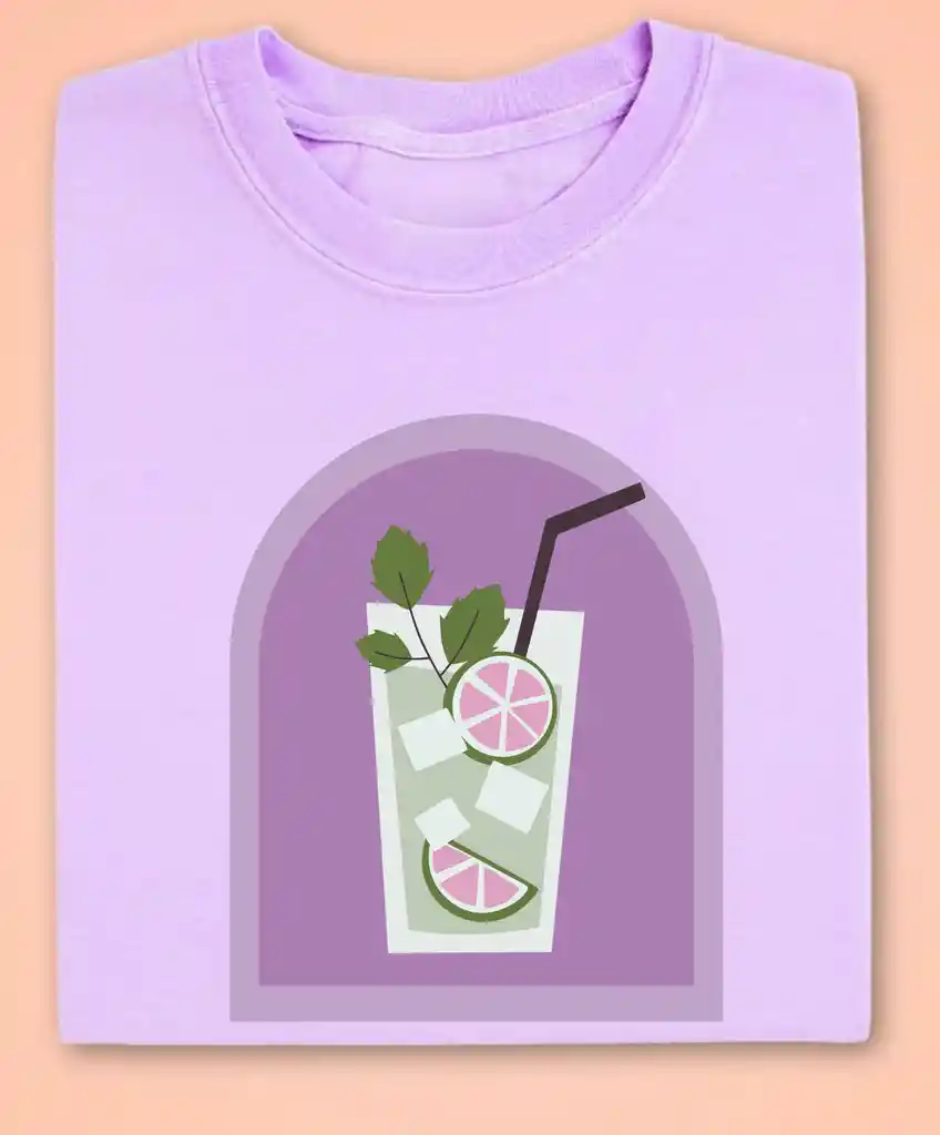 Camiseta Drink Lila