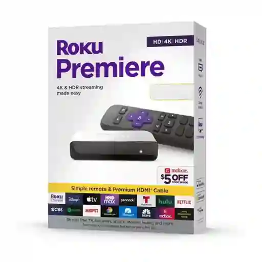 Roku Premiere 4k Adaptador Streaming Tv Box Original